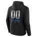 Colorado Avalanche Black Personalized Midnight Mascot Logo Pullover Hoodie