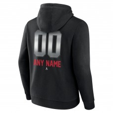 Columbus Blue Jackets Personalized Midnight Mascot Logo Pullover Hoodie - Black