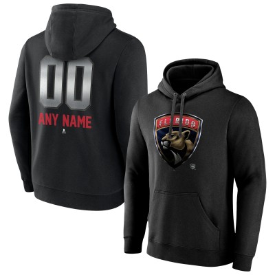 Толстовка Florida Panthers Personalized Midnight Mascot Logo - Black