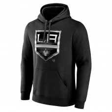 Los Angeles Kings Black Personalized Midnight Mascot Logo Pullover Hoodie