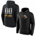Nashville Predators Black Personalized Midnight Mascot Logo Pullover Hoodie