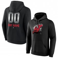 New Jersey Devils Personalized Midnight Mascot Logo Pullover Hoodie - Black