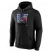 New York Rangers Black Personalized Midnight Mascot Logo Pullover Hoodie