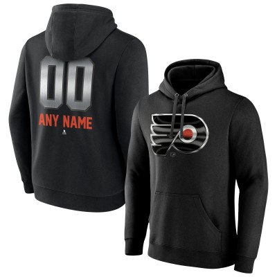 Толстовка Philadelphia Flyers Black Personalized Midnight Mascot Logo