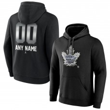 Толстовка Toronto Maple Leafs Black Personalized Midnight Mascot Logo