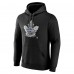 Толстовка Toronto Maple Leafs Black Personalized Midnight Mascot Logo
