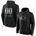 Vancouver Canucks Black Personalized Midnight Mascot Logo Pullover Hoodie