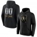 Vegas Golden Knights Black Personalized Midnight Mascot Logo Pullover Hoodie