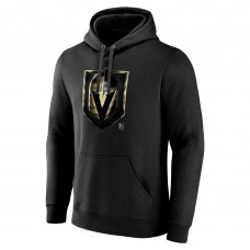 Vegas Golden Knights Black Personalized Midnight Mascot Logo Pullover Hoodie