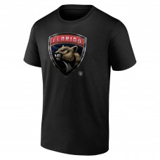 Florida Panthers Personalized Midnight Mascot Logo T-Shirt - Black