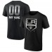 Футболка Los Angeles Kings Personalized Midnight Mascot Logo - Black