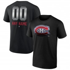 Футболка Montreal Canadiens Personalized Midnight Mascot Logo - Black