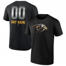 Именная футболка Nashville Predators Midnight Mascot Logo - Black