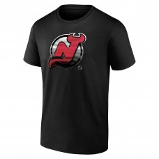 Футболка New Jersey Devils Personalized Midnight Mascot Logo - Black