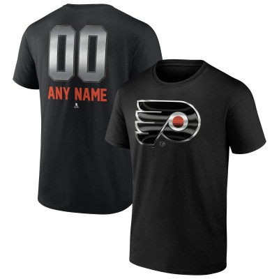Футболка Philadelphia Flyers Personalized Midnight Mascot Logo - Black