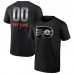 Футболка Philadelphia Flyers Personalized Midnight Mascot Logo - Black