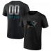 Футболка San Jose Sharks Personalized Midnight Mascot Logo - Black