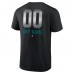 Футболка San Jose Sharks Personalized Midnight Mascot Logo - Black