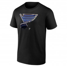 Футболка St. Louis Blues Personalized Midnight Mascot Logo - Black