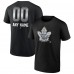 Футболка Toronto Maple Leafs Personalized Midnight Mascot Logo - Black