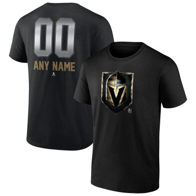 Футболка Vegas Golden Knights Personalized Midnight Mascot Logo - Black