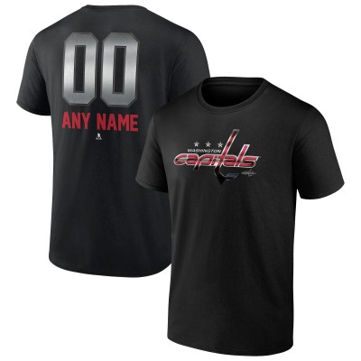 Футболка Washington Capitals Fanatics Personalized Midnight Mascot Logo - Black