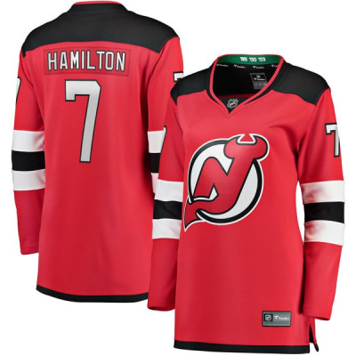 Женская джерси New Devils Dougie Hamilton Fanatics Red Breakaway