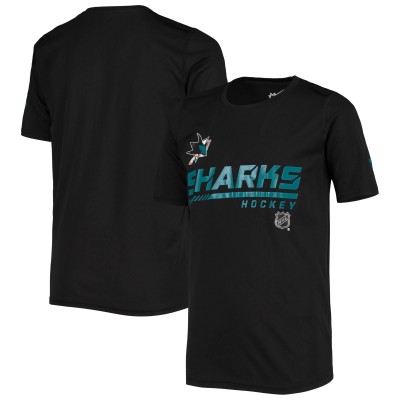 San Jose Sharks Youth Authentic Pro Prime T-Shirt - Black