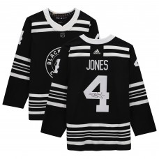 Игровая джерси Autographed Chicago Blackhawks Seth Jones Fanatics Authentic Black adidas Alternate Authentic