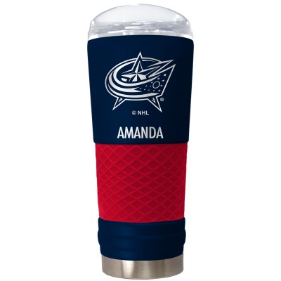 Columbus Blue Jackets 24oz. Personalized Team Color Draft Tumbler