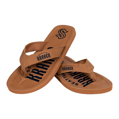 Seattle Kraken FOCO Color Pop Flip-Flop Sandals