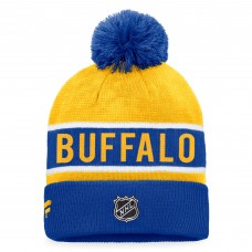 Шапка с помпоном Buffalo Sabres Authentic Pro Rink Cuffed - Royal/Gold
