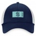 Seattle Kraken Fanatics Deep Sea Blue/White Authentic Pro Rink Trucker Snapback Hat