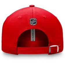 Chicago Blackhawks Authentic Pro Rink Adjustable Hat - Red