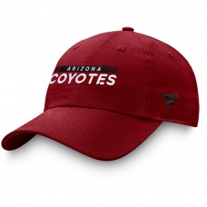 Arizona Coyotes Authentic Pro Rink Adjustable Hat - Garnet