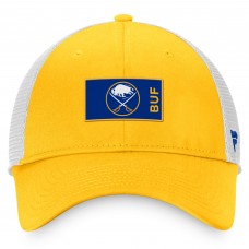 Бейсболка Buffalo Sabres Authentic Pro Rink Trucker - Gold/White