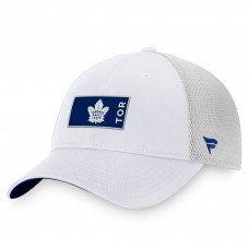 Toronto Maple Leafs Authentic Pro Rink Trucker Snapback Hat - White