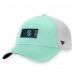 Seattle Kraken Fanatics Light Blue/White Authentic Pro Rink Trucker Snapback Hat