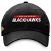 Бейсболка Chicago Blackhawks Authentic Pro Rink - Black