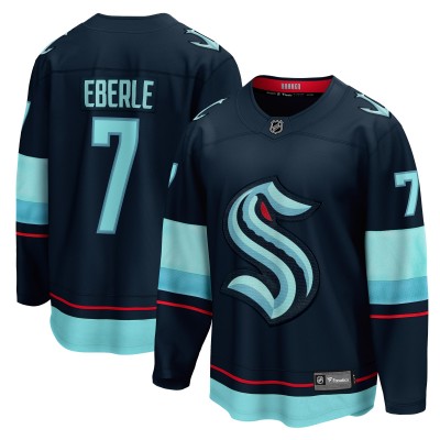 Джерси Seattle Kraken Jordan Eberle Fanatics Navy Home Breakaway