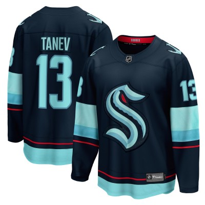 Джерси Seattle Kraken Brandon Tanev Fanatics Navy Home Breakaway