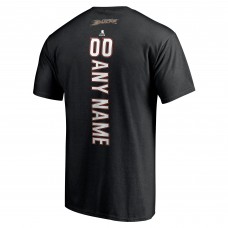Anaheim Ducks Personalized Playmaker Name & Number T-Shirt - Black