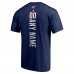 Именная футболка Columbus Blue Jackets  Playmaker - Navy