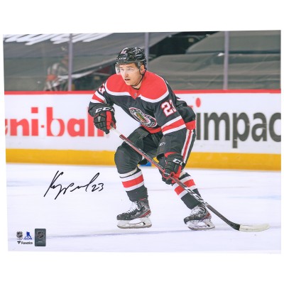 Autographed Chicago Blackhawks Philipp Kurashev Fanatics Authentic 16 x 20 Reverse Retro Skating Photograph