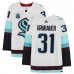 Autographed Seattle Kraken Philipp Grubauer Fanatics Authentic White adidas Authentic Jersey with Inaugural Season Jersey Patch
