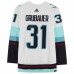 Autographed Seattle Kraken Philipp Grubauer Fanatics Authentic White adidas Authentic Jersey with Inaugural Season Jersey Patch