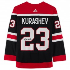 Игровая джерси Autographed Chicago Blackhawks Philipp Kurashev Fanatics Authentic 2020-21 Reverse Retro adidas Authentic
