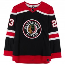 Игровая джерси Autographed Chicago Blackhawks Philipp Kurashev Fanatics Authentic 2020-21 Reverse Retro adidas Authentic