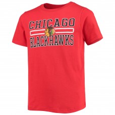 Youth Red Chicago Blackhawks Iconic Team Logo T-Shirt