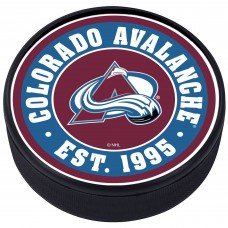 Colorado Avalanche Team Established Textured Puck
